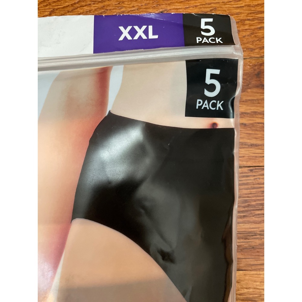 Member's Mark Womens Supersoft Cotton Brief 5 Pack XXL 20 Black Nude White Pink‎ - Picture 2 of 7